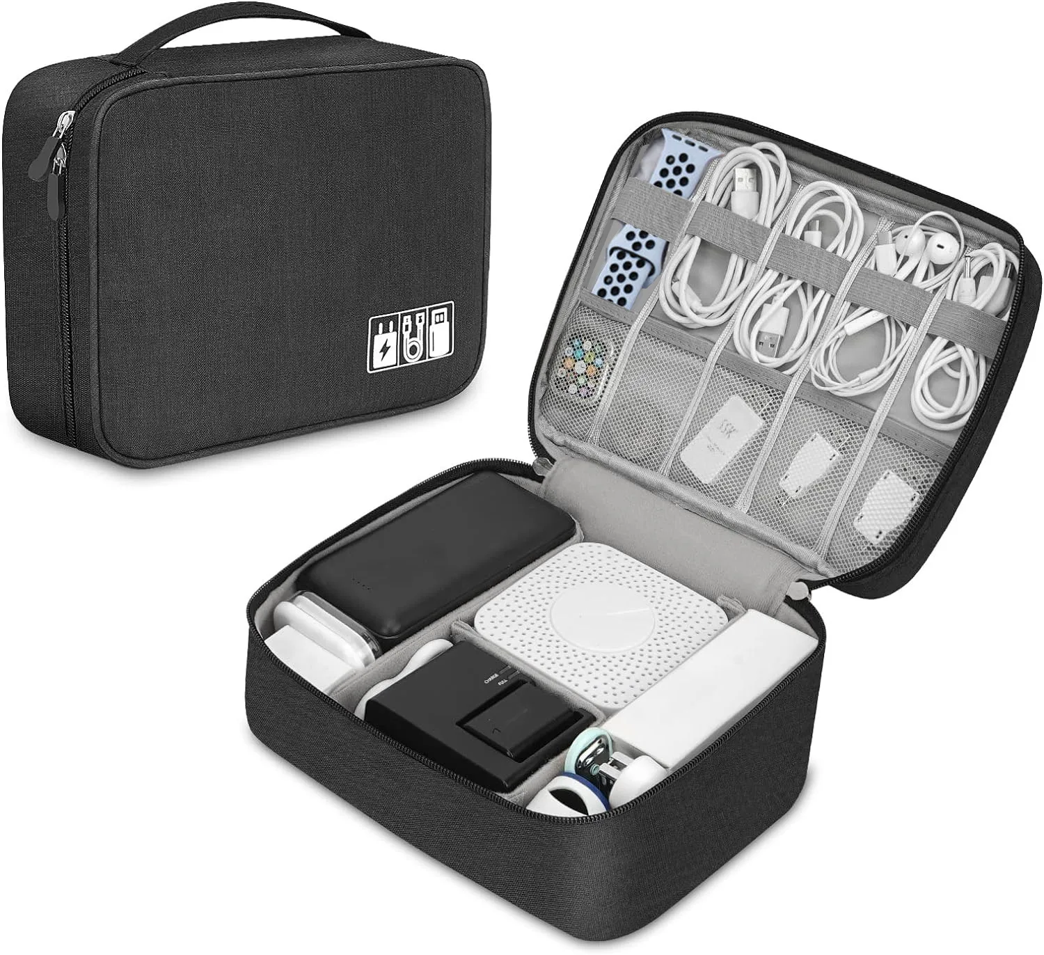 Tech Accessories Storage - 전자 액세서리 케이블 이어폰 보관용 휴대용