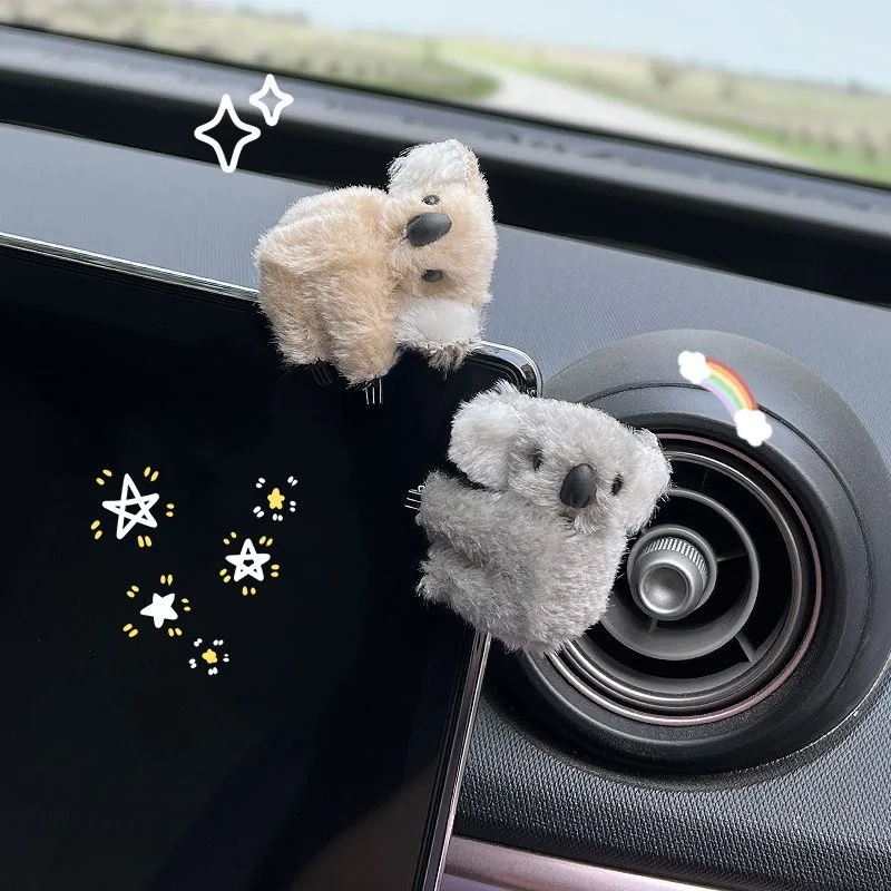 봉제 귀여운 코알라 자동차 인테리어 장식 자동 백미러  - Tech Car Accessories 리뷰 및 가격