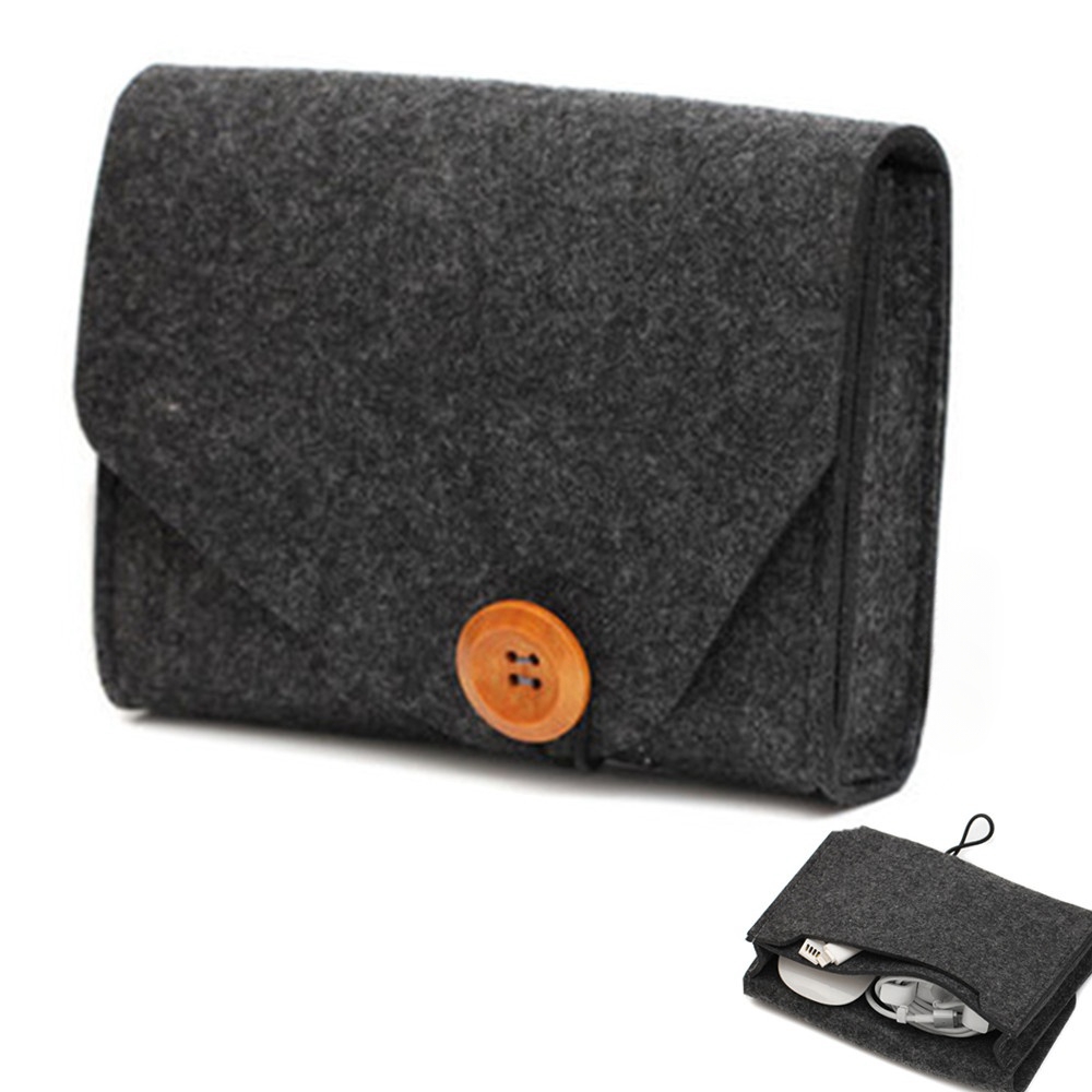 휴대용 펠트 보관 가방 야외 여행 디지털 케이블 전자  - Tech Accessories Case 리뷰 및 가격