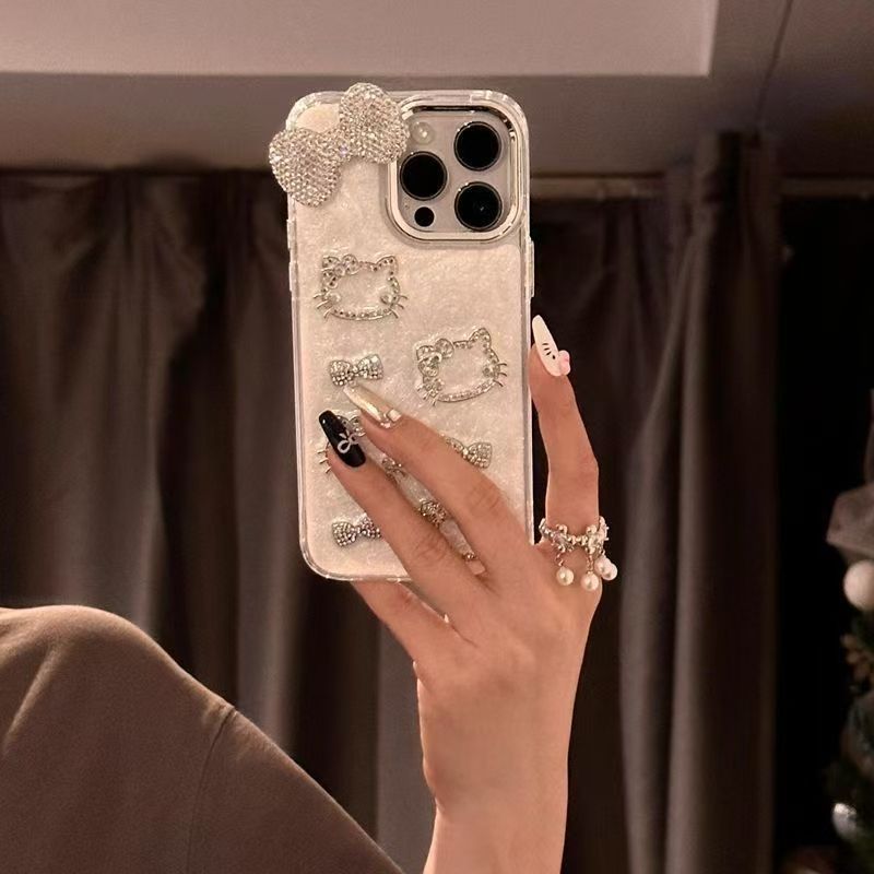 새로운 창의적인 럭셔리 카툰 고양이 애니메이션 다이아몬 - Mobile Tech Accessories 리뷰 및 가격