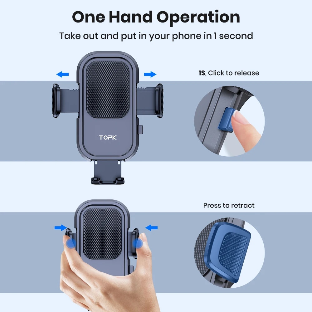 TOPK 아이폰용 휴대폰 거치대 마운트, 자동차 대시보 - Mobile Tech Accessories 리뷰 및 가격