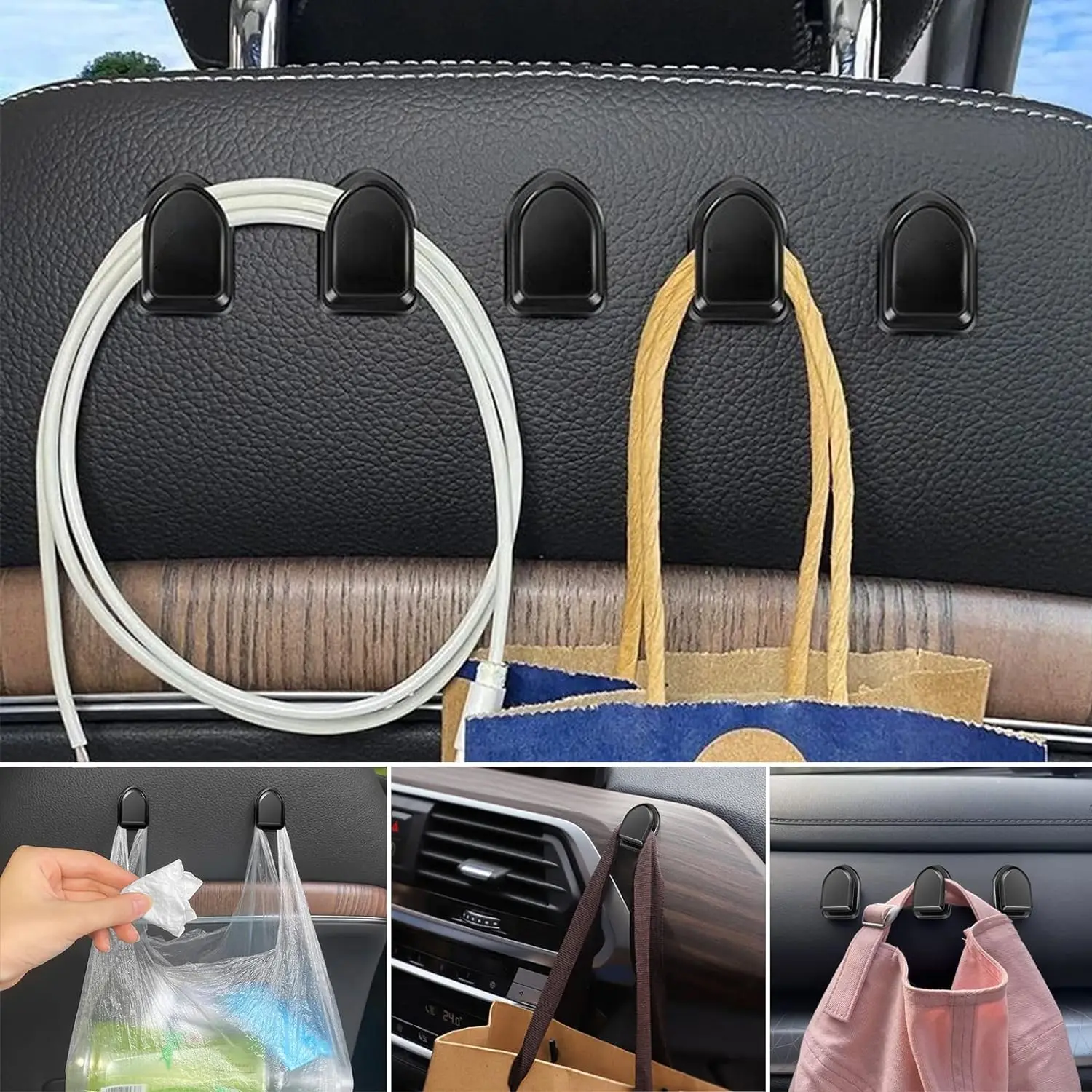 미니 자동차 후크 내부 수납 홀더 (USB 케이블, 헤 - Tech Car Accessories 리뷰 및 가격